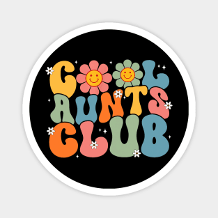 Cool Aunts Club Groovy Retro Smile Aunt Auntie Mother's Day Magnet